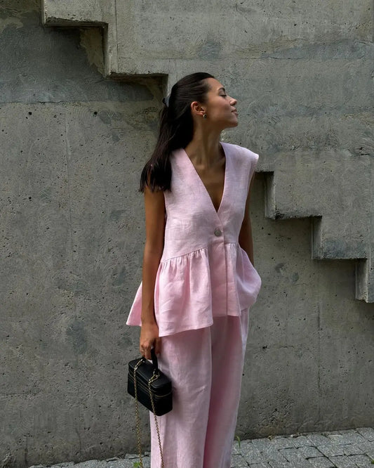 חליפת קז׳ואל קיצית- אמורה