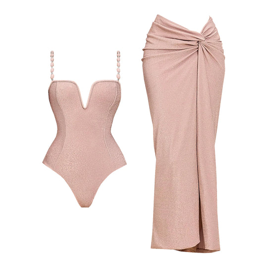 בגד ים וחצאית תואמת יוקרתית