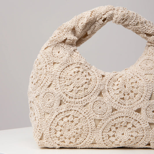 תיק יד ארוג לחוף ״סטייסי״